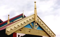 Edwardian timber fretwork litch gate