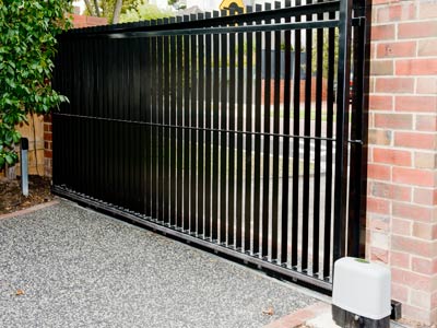 Steel sliding gate